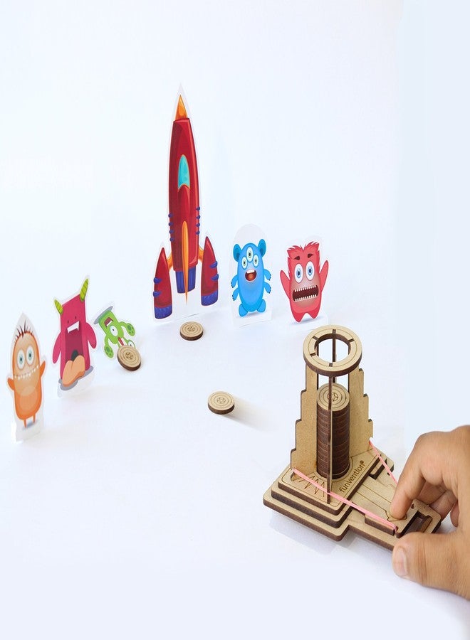 Funvention- for Little Scientist in Every Kid Disc Launcher - Pack of 6,multicolor - Image 5